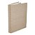 LIVRO CAIXA EM MDF COM REVESTIMENTO EM LINHO AREIA MART 35cm - Imagem 1