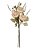 BUQUE DE FLORES PEONIA RAMALHETE C/FITA CREME OUTONO 60cm - Imagem 1