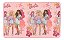 TAPETE DUPLA FACE RECREIO MATTEL BARBIE FLORES JOLITEX - Imagem 1