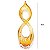 ESCULTURA DE VIDRO DECORATIVA AMBAR VENEZA - 40cm - Imagem 2