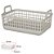 CESTO ORGANIZADOR MULTIUSO C/ ALÇA EM PLASTICO 33x22cm CINZA - Imagem 2