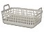 CESTO ORGANIZADOR MULTIUSO C/ ALÇA EM PLASTICO 33x22cm CINZA - Imagem 1
