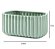 VASO DE CERAMICA NATURALE DECORATIVO VERDE - 8,5x17,5cm - Imagem 2