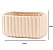VASO DECORATIVO DE CERAMICA NATURALE BEGE - 8,5x17,5CM - Imagem 2