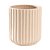 VASO DECORATIVO DE CERAMICA MAGNA BEGE - 14CM - Imagem 1
