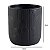 VASO DE CERAMICA PANTHEON PRETO DECORATIVO - 14CM - Imagem 2