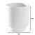 VASO DE CERAMICA FOLIUM BRANCO DECORATIVO - 14cm - Imagem 2