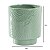 VASO DE CERAMICA FOLIUM VERDE DECORATIVO - 14CM - Imagem 2