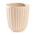 VASO DE CERAMICA DECORATIVO STRIATUS BEGE - 14cm - Imagem 1