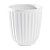 VASO DECORATIVO DE CERAMICA STRIATUS BRANCO - 14CM - Imagem 1
