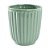 VASO DE CERAMICA DECORATIVO STRIATUS VERDE - 14cm - Imagem 1
