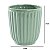 VASO DE CERAMICA DECORATIVO STRIATUS VERDE - 14cm - Imagem 2