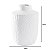 VASO DECOR DE CERAMICA VIRIDIS FOLHAS BRANCO - 16cm - Imagem 2