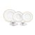 AP JANTAR 42PC PORCELANA MALDIVAS BRANCO C/FIO DOURADO WOLFF - Imagem 1