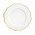 AP JANTAR 42PC PORCELANA MALDIVAS BRANCO C/FIO DOURADO WOLFF - Imagem 2