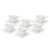 CJ 6 XICARAS CAFE PORCELANA MALDIVAS BRANCO 80ml WOLFF - Imagem 1