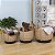 CESTO DECORATIVO EM SEAGRASS PARACANAS NATURAL/PRETO M - Imagem 2