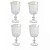 CJ 4 TACAS VIDRO PARA LICOR C/FIO DE OURO LINES 75ML - WOLFF - Imagem 1