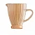 JARRA DE VIDRO LINES AMBAR 1,3L - WOLFF - Imagem 2