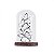 ESCULTURA DECORATIVA BORBOLETAS PAPEL BRANCA NA CUPULA  22cm - Imagem 1