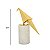 ESCULTURA PASSARO DECOR EM METAL DOURADO E BASE DE MARMORE - Imagem 2