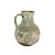 VASO DECORATIVO TIPO JARRA EM CERAMICA BEGE E MARROM 27CM - Imagem 1