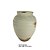 VASO DECORATIVO EM CERAMICA BEGE E MARROM 20CM - Imagem 2