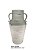 VASO DECORATIVO EM CERAMICA BRANCO RUSTICO 43CM - Imagem 2