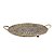 BANDEJA REDONDA DECORATIVA EM METAL DOURADO - 55cm - Imagem 1