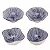 CONJUNTO 4 BOWLS MIXED DE PORCELANA KOJI 10,5CM - WOLFF - Imagem 1