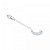CJ 6 COLHERES CAFE DE ZAMAC NIQUELADO CRYSTAL 11CM - WOLFF - Imagem 5