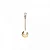 CJ 6 COLHERES DE CAFE DE ZAMAC CRYSTAL DOURADA 11CM - WOLFF - Imagem 3