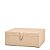 CAIXA EM MDF COM REVESTIMENTO SINTETICO BEGE MART 23,5cm - Imagem 1