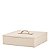 CAIXA EM MDF COM REVESTIMENTO EM PU OFF WHITE MART 17,5cm - Imagem 1