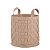 CESTO EM PU BEGE MART 38x30cm - Imagem 1