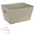 CESTO ORGANIZADOR TNT C/ ALCA CROMADA CINZA CLARO 33cm - Imagem 2