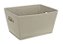 CESTO ORGANIZADOR TNT C/ ALCA CROMADA CINZA CLARO 33cm - Imagem 1