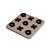 JOGO DA VELHA DECORATIVO EM MARMORE BEGE E PRETO 20x20CM - Imagem 1