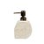 PORTA SABONETE LIQUIDO RESINA BEGE COM DISPENSER COBRE 15CM - Imagem 1