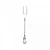 CJ 6 GARFOS PETISCO DE ZAMAC NIQUELADO CRYSTAL 11CM - WOLLF - Imagem 3