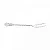 CJ 6 GARFOS PETISCO DE ZAMAC NIQUELADO CRYSTAL 11CM - WOLLF - Imagem 4