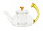 CHALEIRA VIDRO BOROSSILICATO C/INFUSOR E ALCA DESIGN - 700ML - Imagem 1