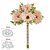 BUQUE DE FLORES GERBERA RAMALHETE C/FITA X7 COR PESSEGO 30cm - Imagem 2