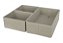 CJ CAIXAS ORGANIZADORAS 3 PCS DOBRAVEIS TNT CINZA CLARO 30cm - Imagem 1