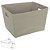 CAIXA ORGANIZADORA TNT  C/ALCA CROMADA (CINZA CLARO) 38cm - Imagem 2
