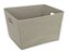 CAIXA ORGANIZADORA TNT  C/ALCA CROMADA (CINZA CLARO) 38cm - Imagem 1