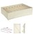 CAIXA ORGANIZADORA LINHO C/8 COMPARTIMENTOS - OFFWHITE - Imagem 2