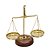 ESCULTURA BALANCA DA JUSTICA DECOR EM MADEIRA/METAL 22,5cm - Imagem 1
