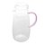 JARRA DE VIDRO COM ALCA E COPO FUN ROSA 1,3L - WOLFF - Imagem 1