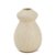 MINIVASO EM CERAMICA BEGE ORGANICO MART 12CM - Imagem 1